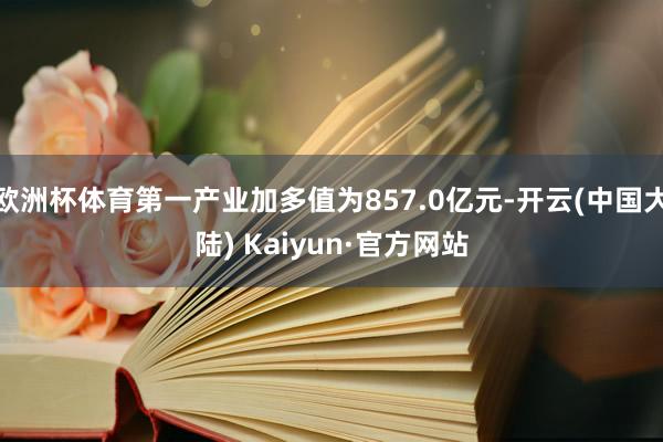 欧洲杯体育第一产业加多值为857.0亿元-开云(中国大陆) Kaiyun·官方网站