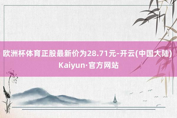 欧洲杯体育正股最新价为28.71元-开云(中国大陆) Kaiyun·官方网站