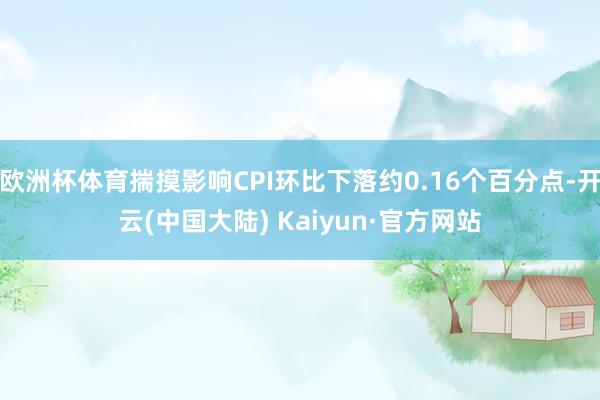 欧洲杯体育揣摸影响CPI环比下落约0.16个百分点-开云(中国大陆) Kaiyun·官方网站