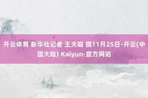 开云体育 新华社记者 王天聪 摄11月25日-开云(中国大陆) Kaiyun·官方网站