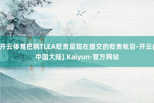 开云体育把柄TLEA贬责层现在提交的贬责帐目-开云(中国大陆) Kaiyun·官方网站